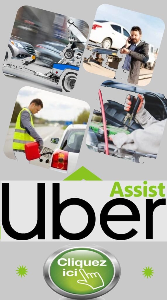 Clicquer ici pou l'application Remorquage Uber Assist service d'assistance routières